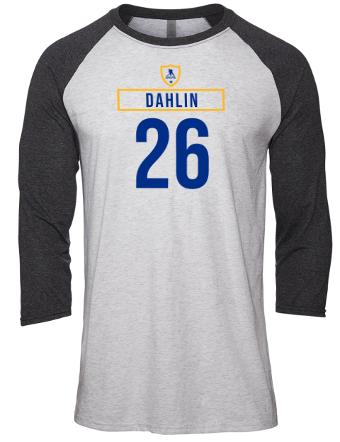 Home Jersey Rasmus Dahlin Unisex Premium Three-Quarter Raglan T-Shirt | Swagsta