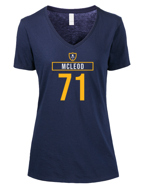 Away Jersey Ryan Mcleod Premium Ladies V-Neck T-Shirt | Swagsta