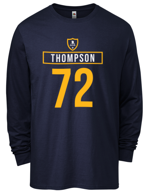 Away Jersey Tage Thompson Men's Long-Sleeve T-Shirt | Swagsta