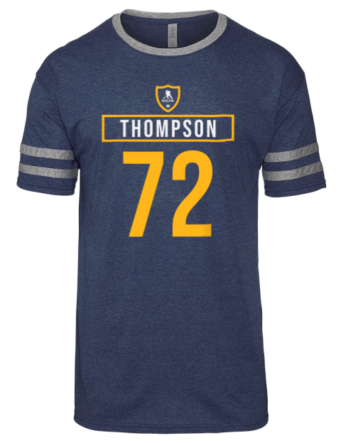 Away Jersey Tage Thompson Men's Tri-Blend T-Shirt | Swagsta