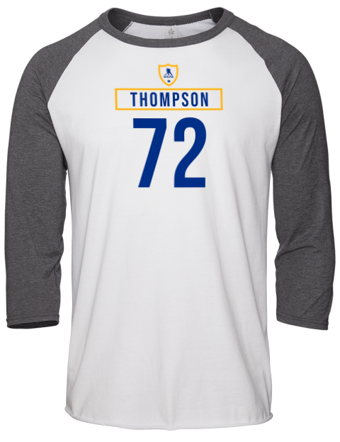 Home Jersey Tage Thompson Unisex Premium Three-Quarter Raglan T-Shirt | Swagsta