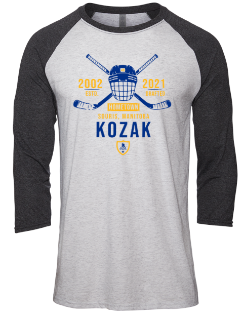 Classic Heritage Tyson Kozak Unisex Premium Three-Quarter Raglan T-Shirt | Swagsta