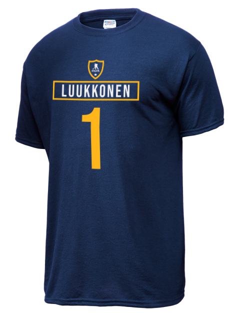 Away Jersey Ukko-Pekka Luukkonen Dri-Power Unisex T-Shirt | Swagsta