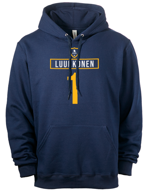 Away Jersey Ukko-Pekka Luukkonen Eco Premium Unisex Hooded Sweatshirt | Swagsta