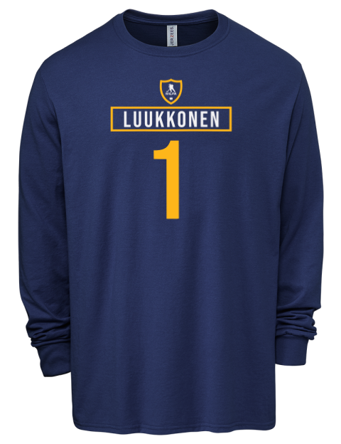 Away Jersey Ukko-Pekka Luukkonen Men's Premium Blend Long Sleeve-T-Shirt | Swagsta