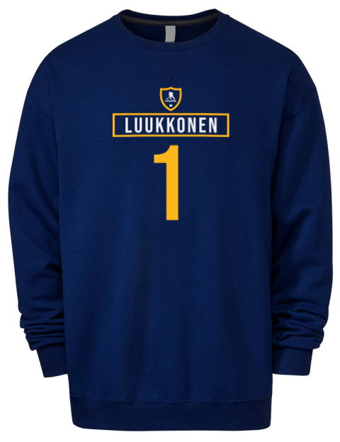 Away Jersey Ukko-Pekka Luukkonen Premium Unisex Crewneck Sweatshirt | Swagsta