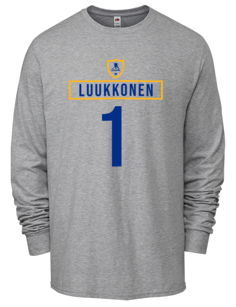 Home Jersey Ukko-Pekka Luukkonen Men's Long-Sleeve T-Shirt | Swagsta