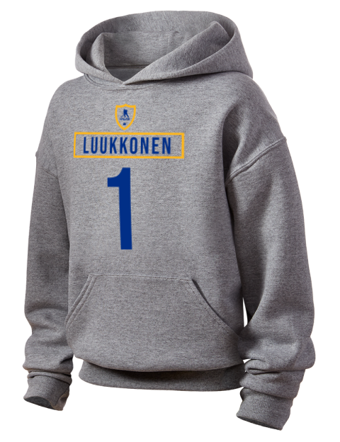 Home Jersey Ukko-Pekka Luukkonen Youth Hooded Sweatshirt | Swagsta