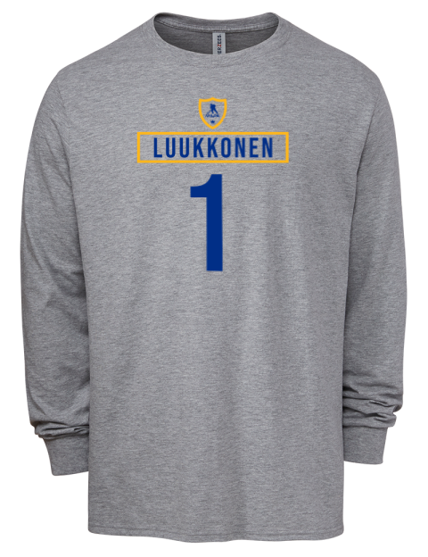 Home Jersey Ukko-Pekka Luukkonen Men's Premium Blend Long Sleeve-T-Shirt | Swagsta
