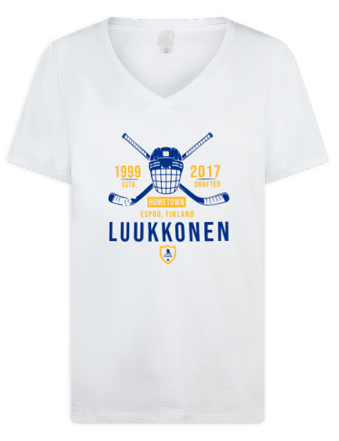 Classic Heritage Ukko-Pekka Luukkonen Premium Ladies V-Neck T-Shirt | Swagsta