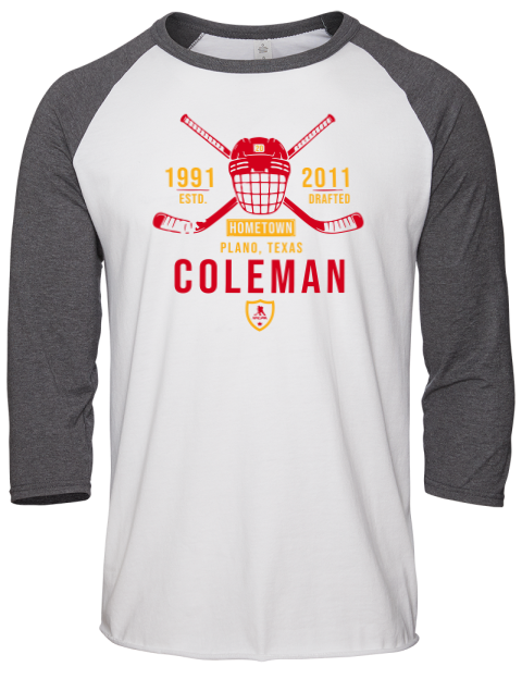 Classic Heritage blake coleman Unisex Premium Three-Quarter Raglan T-Shirt | Swagsta