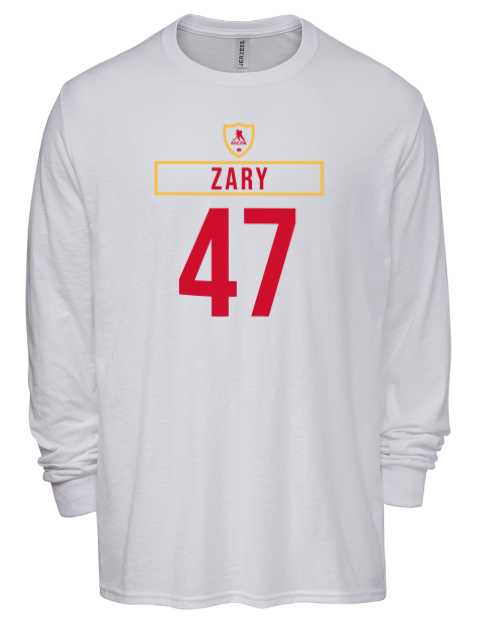 Home Jersey connor zary Men's Premium Blend Long Sleeve-T-Shirt | Swagsta