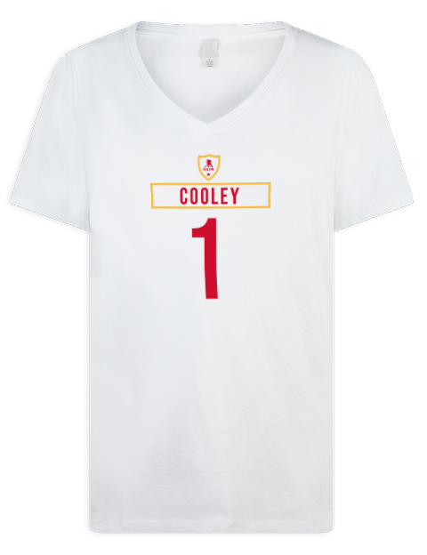 Home Jersey devin cooley Premium Ladies V-Neck T-Shirt | Swagsta