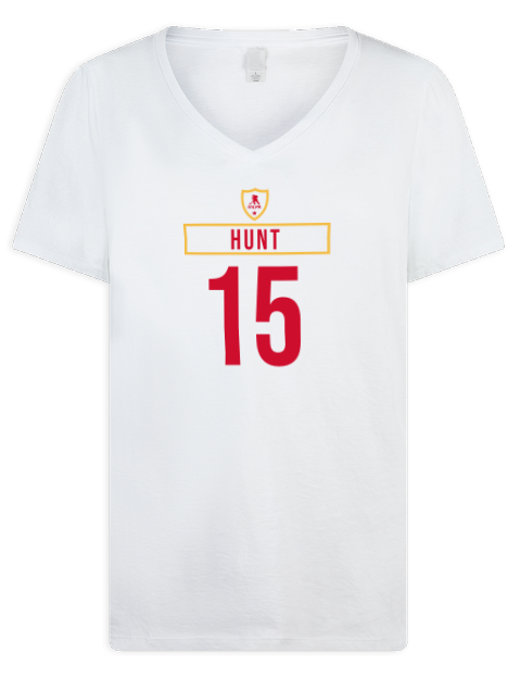 Home Jersey dryden hunt Premium Ladies V-Neck T-Shirt | Swagsta
