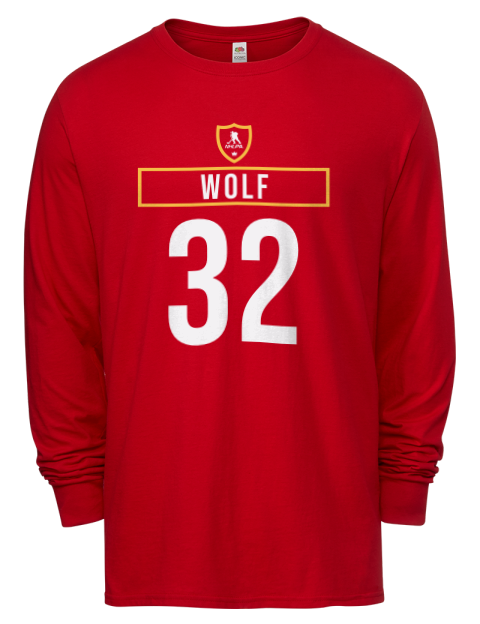 Away Jersey dustin wolf Men's Long-Sleeve T-Shirt | Swagsta