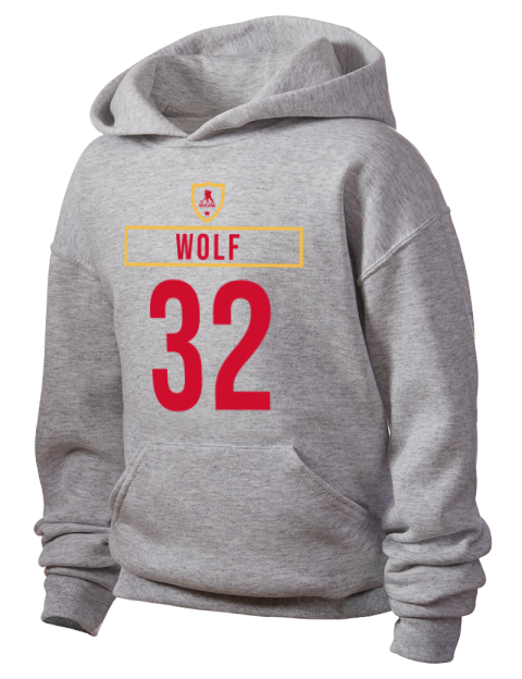 Home Jersey dustin wolf Youth Hooded Sweatshirt | Swagsta