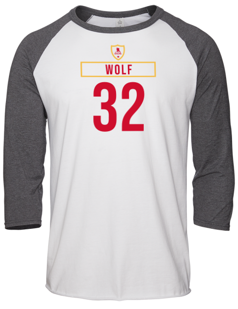 Home Jersey dustin wolf Unisex Premium Three-Quarter Raglan T-Shirt | Swagsta