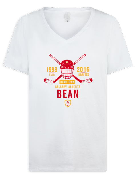 Classic Heritage jake bean Premium Ladies V-Neck T-Shirt | Swagsta