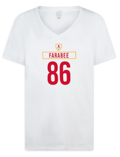 Home Jersey joel farabee Premium Ladies V-Neck T-Shirt | Swagsta