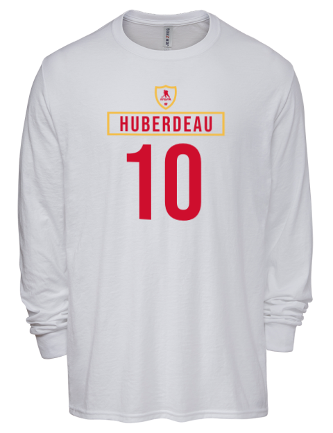 Home Jersey jonathan huberdeau Men's Premium Blend Long Sleeve-T-Shirt | Swagsta