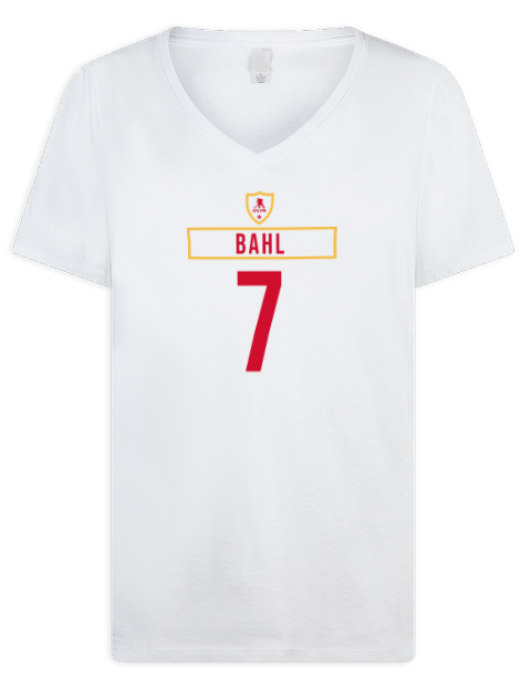 Home Jersey kevin bahl Premium Ladies V-Neck T-Shirt | Swagsta