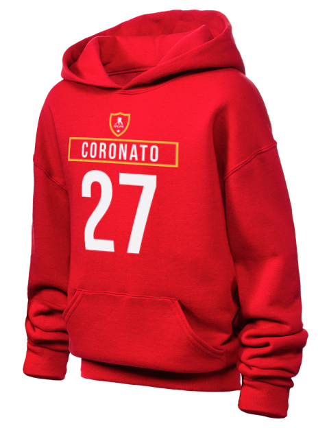Away Jersey matthew coronato Youth Hooded Sweatshirt | Swagsta