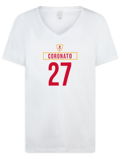Home Jersey matthew coronato Premium Ladies V-Neck T-Shirt | Swagsta