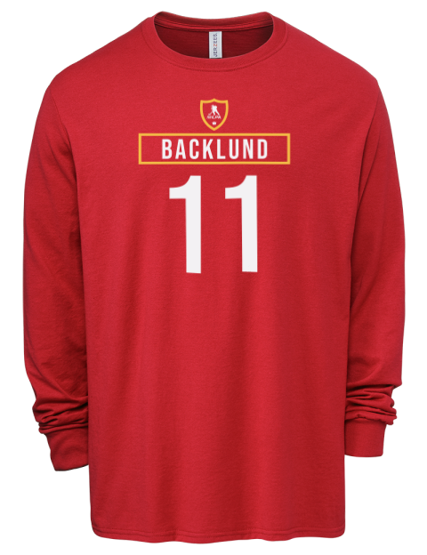 Away Jersey mikael backlund Men's Premium Blend Long Sleeve-T-Shirt | Swagsta
