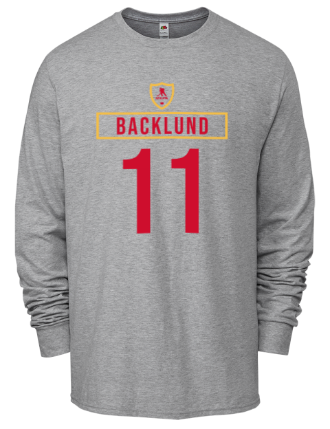 Home Jersey mikael backlund Men's Long-Sleeve T-Shirt | Swagsta