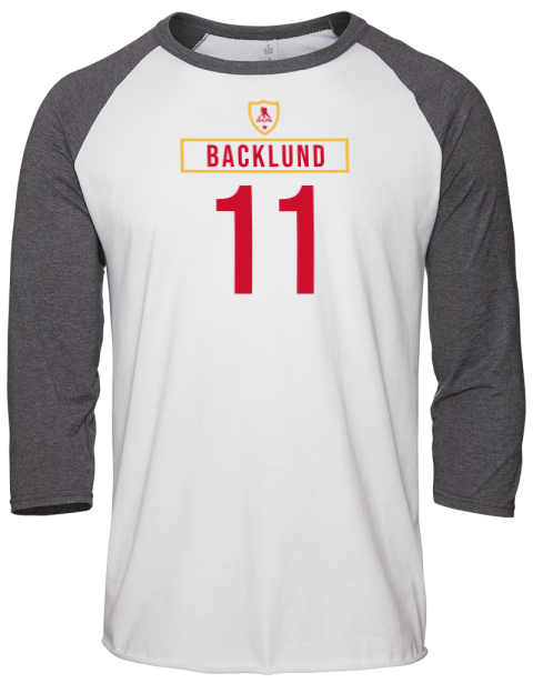 Home Jersey mikael backlund Unisex Premium Three-Quarter Raglan T-Shirt | Swagsta