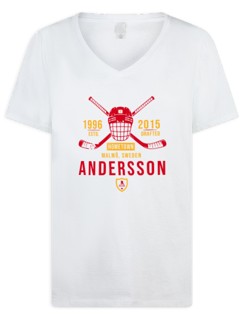 Classic Heritage rasmus andersson Premium Ladies V-Neck T-Shirt | Swagsta