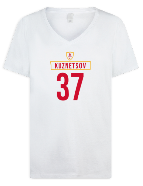 Home Jersey yan kuznetsov Premium Ladies V-Neck T-Shirt | Swagsta