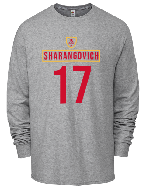 Home Jersey yegor sharangovich Men's Long-Sleeve T-Shirt | Swagsta
