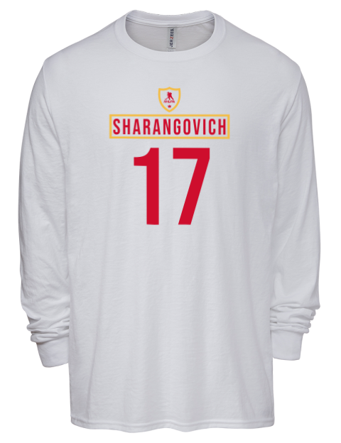 Home Jersey yegor sharangovich Men's Premium Blend Long Sleeve-T-Shirt | Swagsta