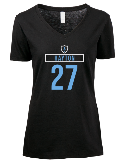 Away Jersey Barrett Hayton Premium Ladies V-Neck T-Shirt | Swagsta