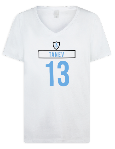 Home Jersey Brandon Tanev Premium Ladies V-Neck T-Shirt | Swagsta