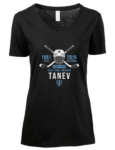Heritage Brandon Tanev Premium Ladies V-Neck T-Shirt | Swagsta