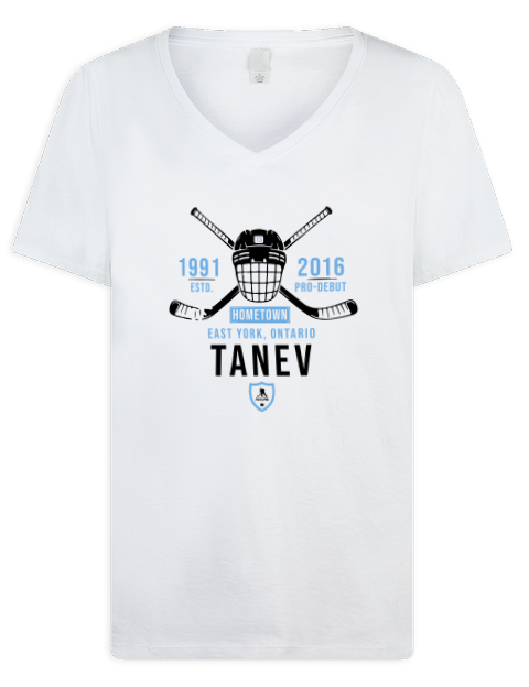 Classic Heritage Brandon Tanev Premium Ladies V-Neck T-Shirt | Swagsta