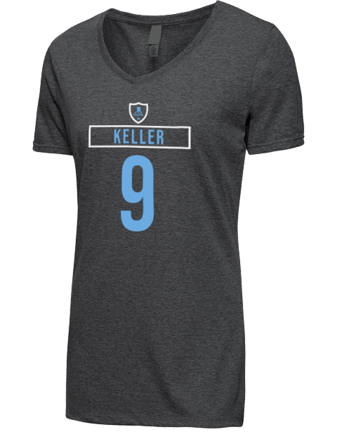 Away Jersey Clayton Keller Premium Ladies V-Neck T-Shirt | Swagsta