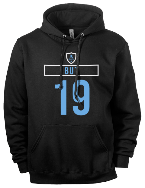 Away Jersey Daniil But Eco Premium Unisex Hooded Sweatshirt | Swagsta