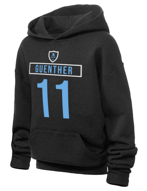 Away Jersey Dylan Guenther Youth Hooded Sweatshirt | Swagsta