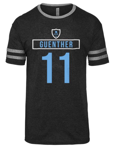 Away Jersey Dylan Guenther Men's Tri-Blend T-Shirt | Swagsta