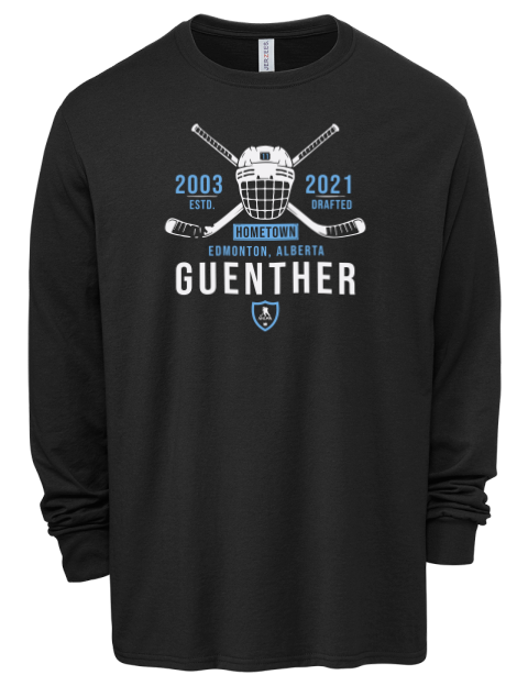 Heritage Dylan Guenther Men's Premium Blend Long Sleeve-T-Shirt | Swagsta