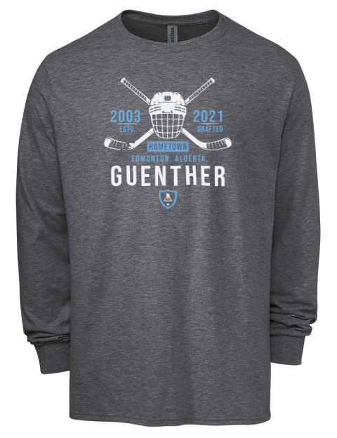 Heritage Dylan Guenther Men's Premium Blend Long Sleeve-T-Shirt | Swagsta