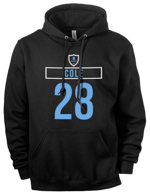 Away Jersey Ian Cole Eco Premium Unisex Hooded Sweatshirt | Swagsta
