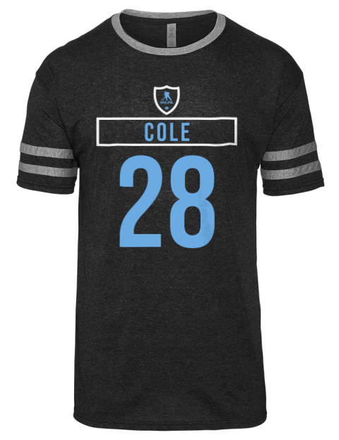 Away Jersey Ian Cole Men's Tri-Blend T-Shirt | Swagsta