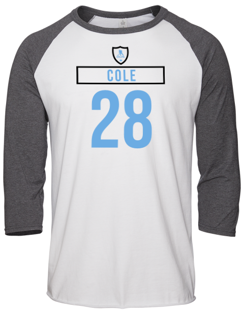 Home Jersey Ian Cole Unisex Premium Three-Quarter Raglan T-Shirt | Swagsta