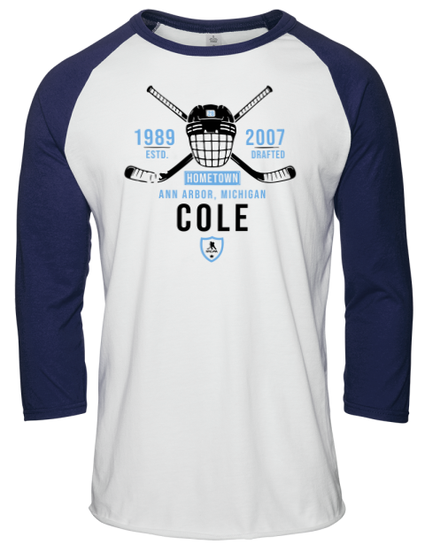Classic Heritage Ian Cole Unisex Premium Three-Quarter Raglan T-Shirt | Swagsta