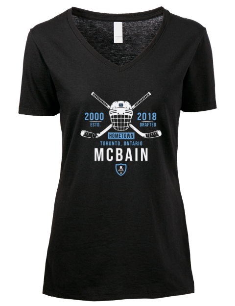 Heritage Jack Mcbain Premium Ladies V-Neck T-Shirt | Swagsta