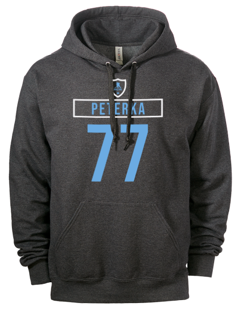 Away Jersey jj peterka Eco Premium Unisex Hooded Sweatshirt | Swagsta